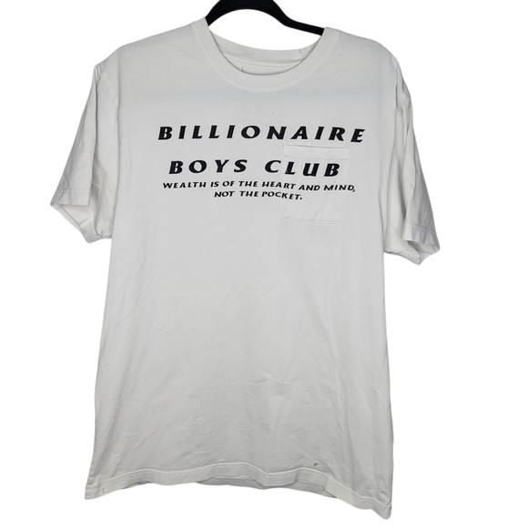 Billionaire Boys Club Other - Billionaire Boys Club Heart Mind Pocket T-Shirt Size Large Thrashed in White